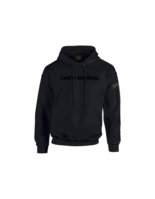 Trust God.  Unisex Hoodie, Classic Font (Portuguese Edition)