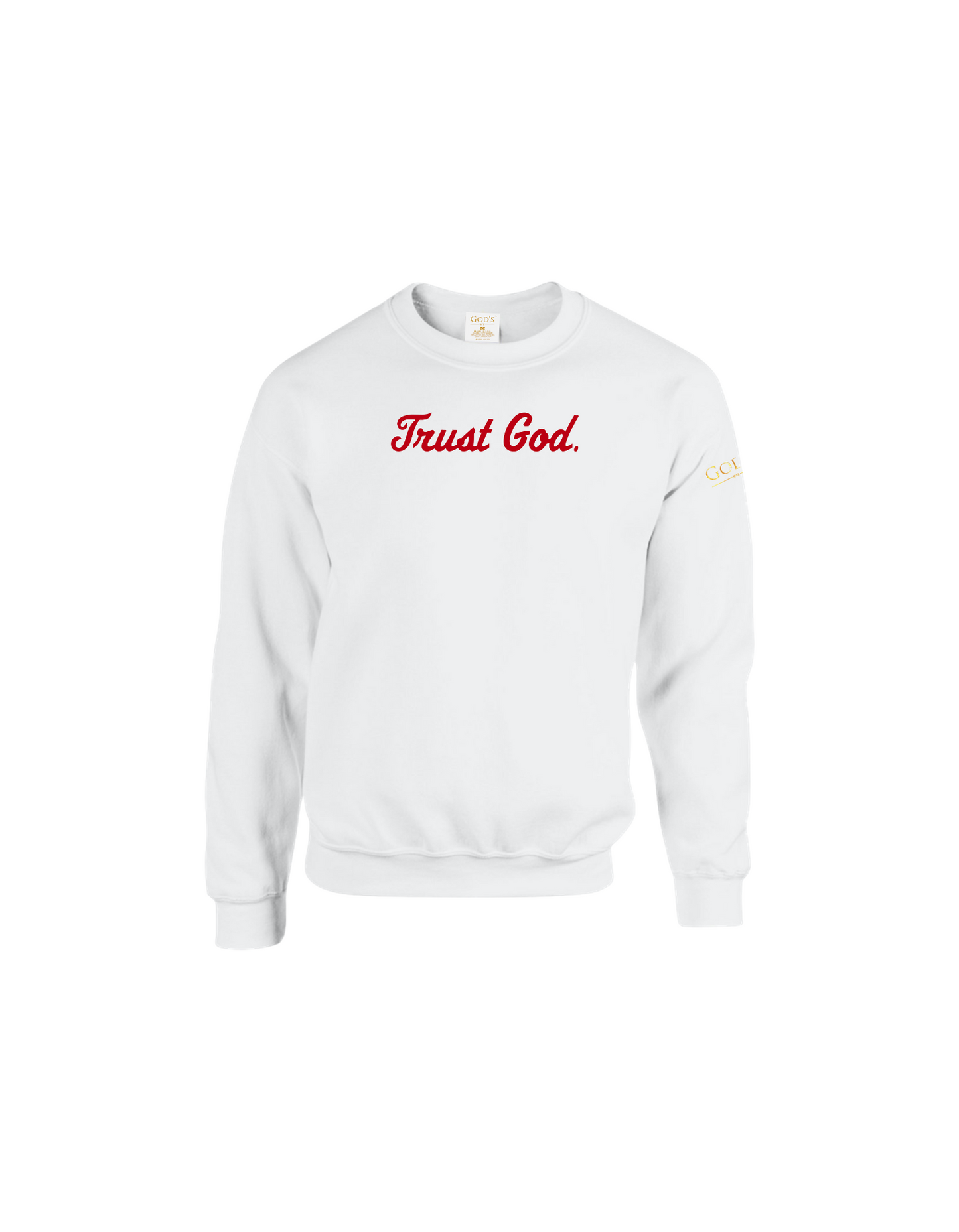 Trust God. Sweatshirt, Script Font (English Edition)
